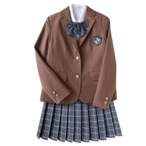 Women Professional Pleated JK Suit School Class Uniform