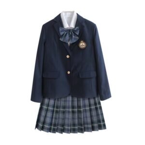 Women Professional Pleated JK Suit School Class Uniform