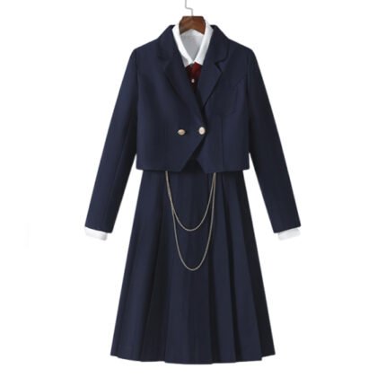 Female Japanese Student JK Uniform Blazer Pleated Skirt Suit