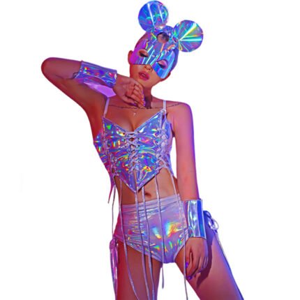 DS Performance Clothes Women Sexy Nightclub Gogo Leader Dance Dazzle Color Performance Interactive Stage Costumes