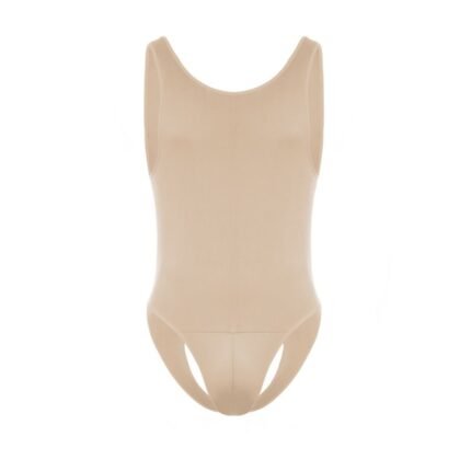 Men's Sexy Fetish Lingerie Open-Back Tank Bodysuit