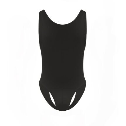 Men's Sexy Fetish Lingerie Open-Back Tank Bodysuit