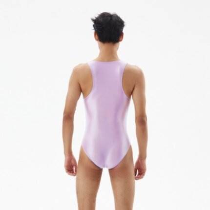 Men's Sexy Lingerie Shiny Fitting Bodysuit Night Wear Costume