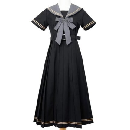 School Students Uniform Girls Summer JK Sailor Dress
