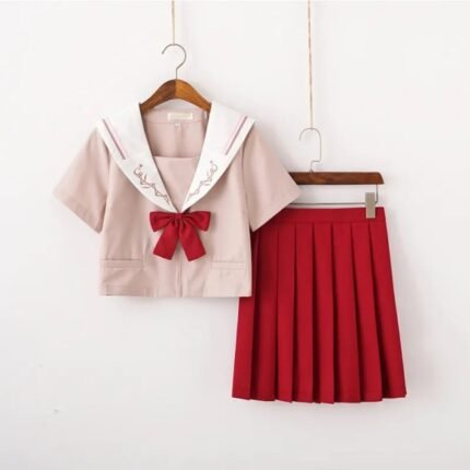 School Girls Long Sleeve Japan JK Uniform Dress Set