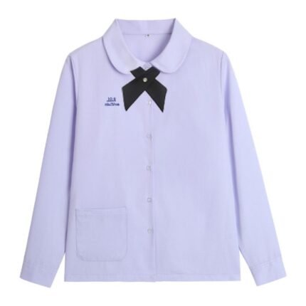 Thai Summer School Uniform Class Long Sleeve Shirt Top Girls Aesthetic Clothes