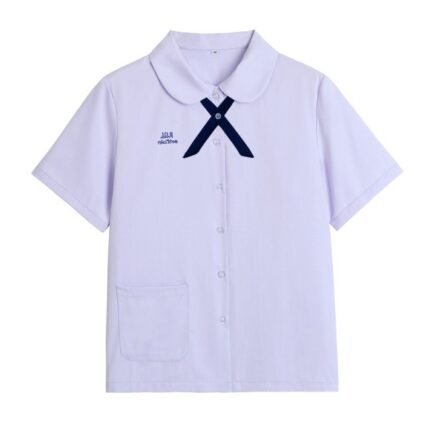 Thai Summer School Uniform Class Shirt Top Girls Aesthetic Clothes