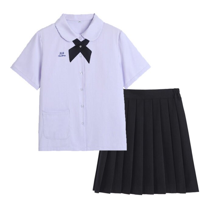 Thai Summer School Uniform Black Dress Suit