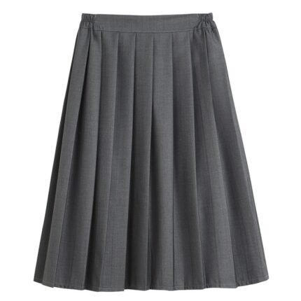 Women Japanese School Uniform Skirt Cute Preppy Style Pleated Skirt