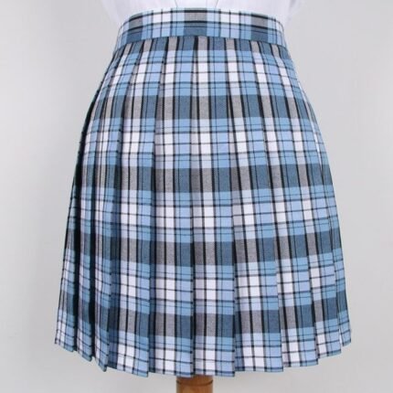 Japanese Preppy Style School Girls Uniform Skirt Plaid Pleated JK Short Skirt