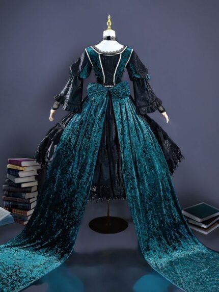Green Witch Cosplay Costume Anime Game Role Play Outfits