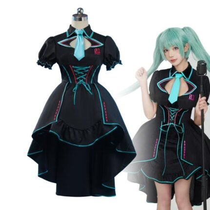 Women Anime Dress Vocal Derivative Knight Sexy Cosplay Costume