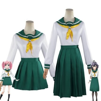 Magical Girls Hanabishi Haruka Cosplay Costume Dress Japanese JK School Uniform