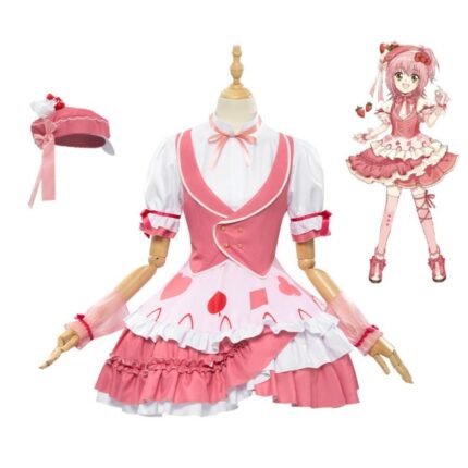 Cosplay Costumes Anime Shugo Chara Sweet Pink Lolita Dress