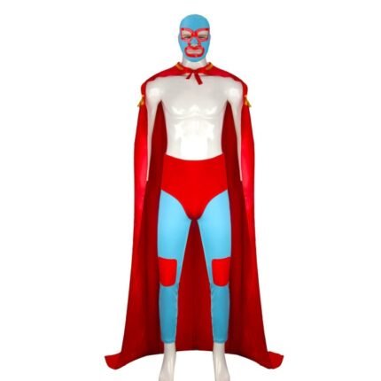 Mexican Lucha Libre Cape Robe – Halloween Cosplay Costumes Performance Outfit