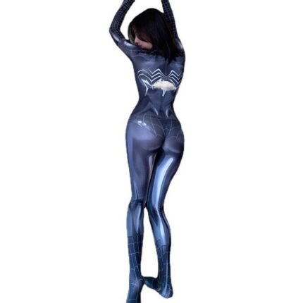 Sexy Lingerie Cosplay Costumes Spiderman Women Open Crotch One-Piece Roleplay Bodysuit